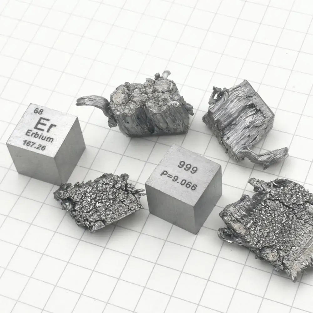 

Erbium Metal 10mm Density Cube 99.9% Pure for Element Collection