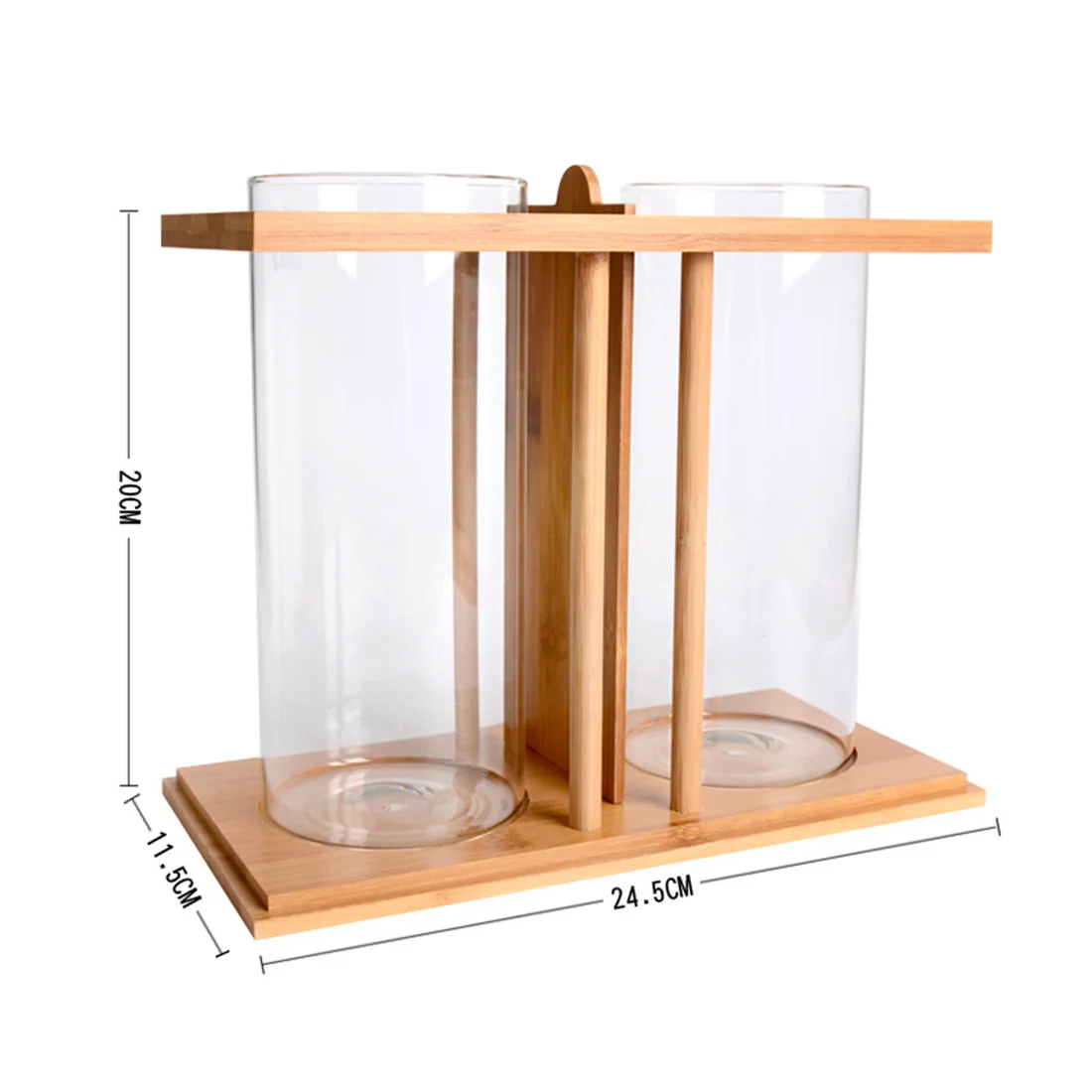 Бамбуковый деревянный экологический мини-аквариум для аквариума настольный