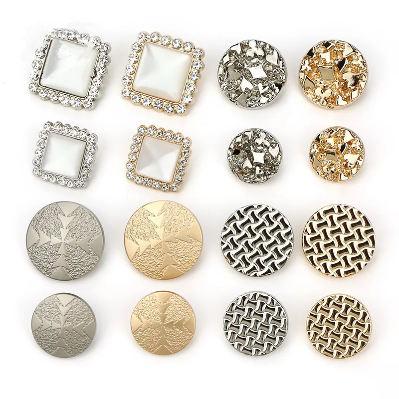 6 шт. модная швейная кнопка для самолета серебряные золотые игральные карты