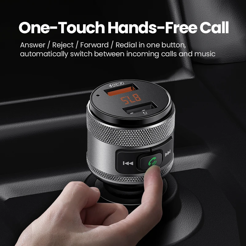 ugreen bluetooth fm transmitter quick 3 0 car charger bluetooth 4 2 wireless radio adapter dual usb fast car charger free global shipping