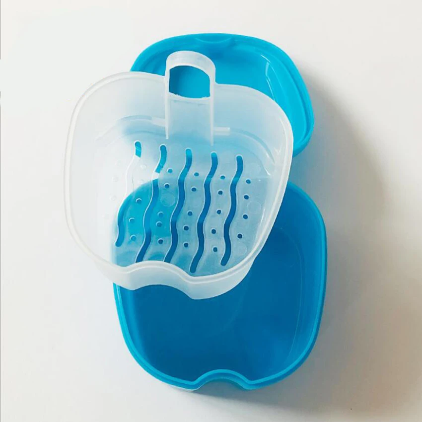 

Denture Box Case False Teeth Storage Box Teeth Holder Plastic artificial tooth Organizer Teeth Care for Travel Retainer Cleaning