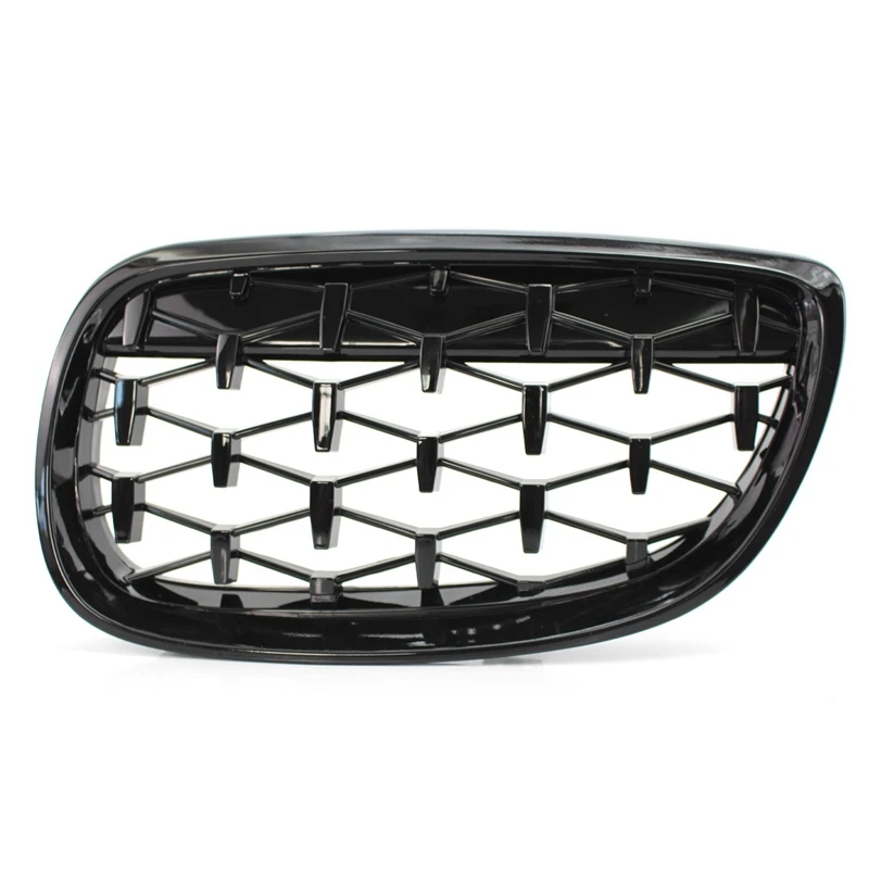 

Front Grill Grilles Kidney Grill Replacement for BMW 3 Series E92 06-09 Bright Black