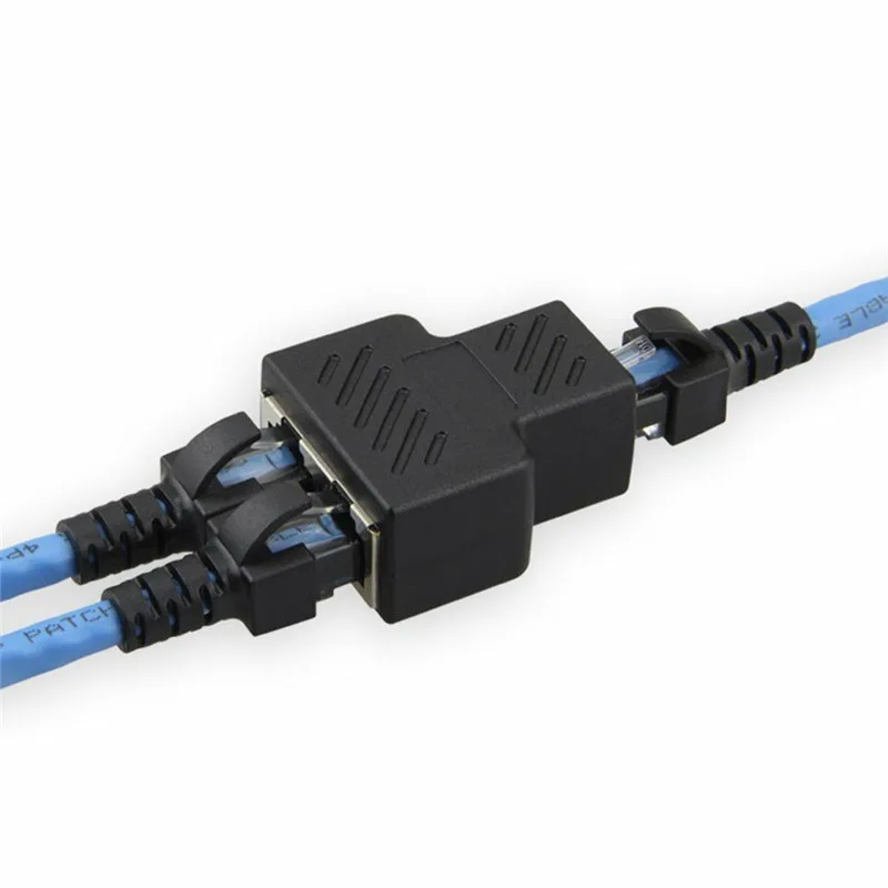 2 сторонний разъем RJ45 гнездовой сетевой сплиттер расширитель адаптера Разъем LAN