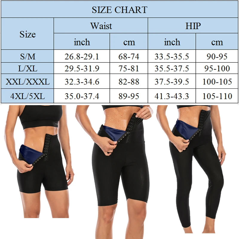 

SEXYWG Sweat Sauna Pants Women Slimming Pants Body Shapewear Waist Trainer Fitness Short Shapewear Waist Trainer Gym Legging