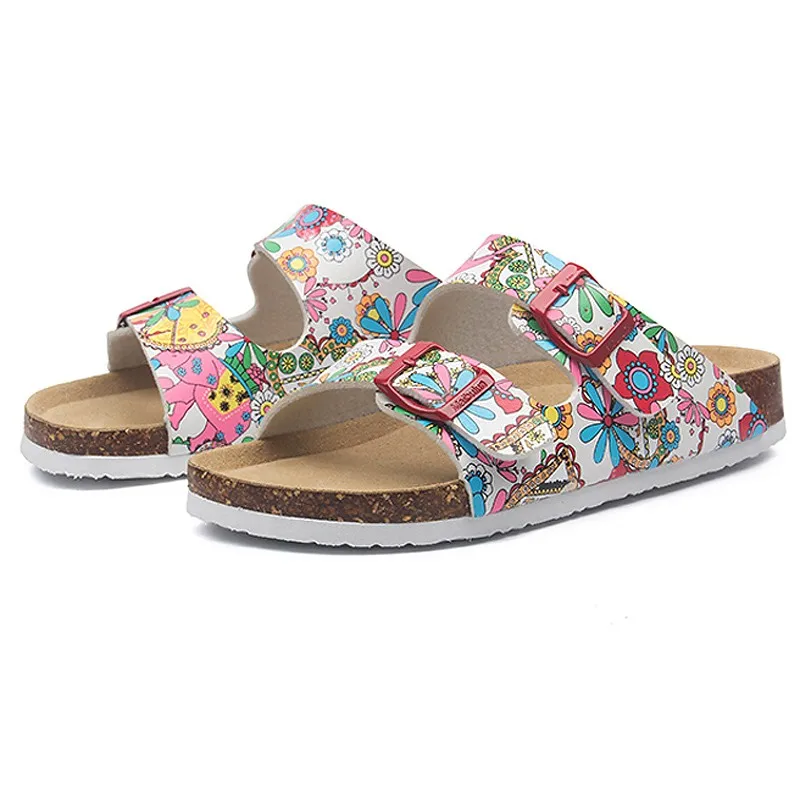 Пляжные шлепанцы для мужчин и женщин мягкие повседневные сандалии с пробковой