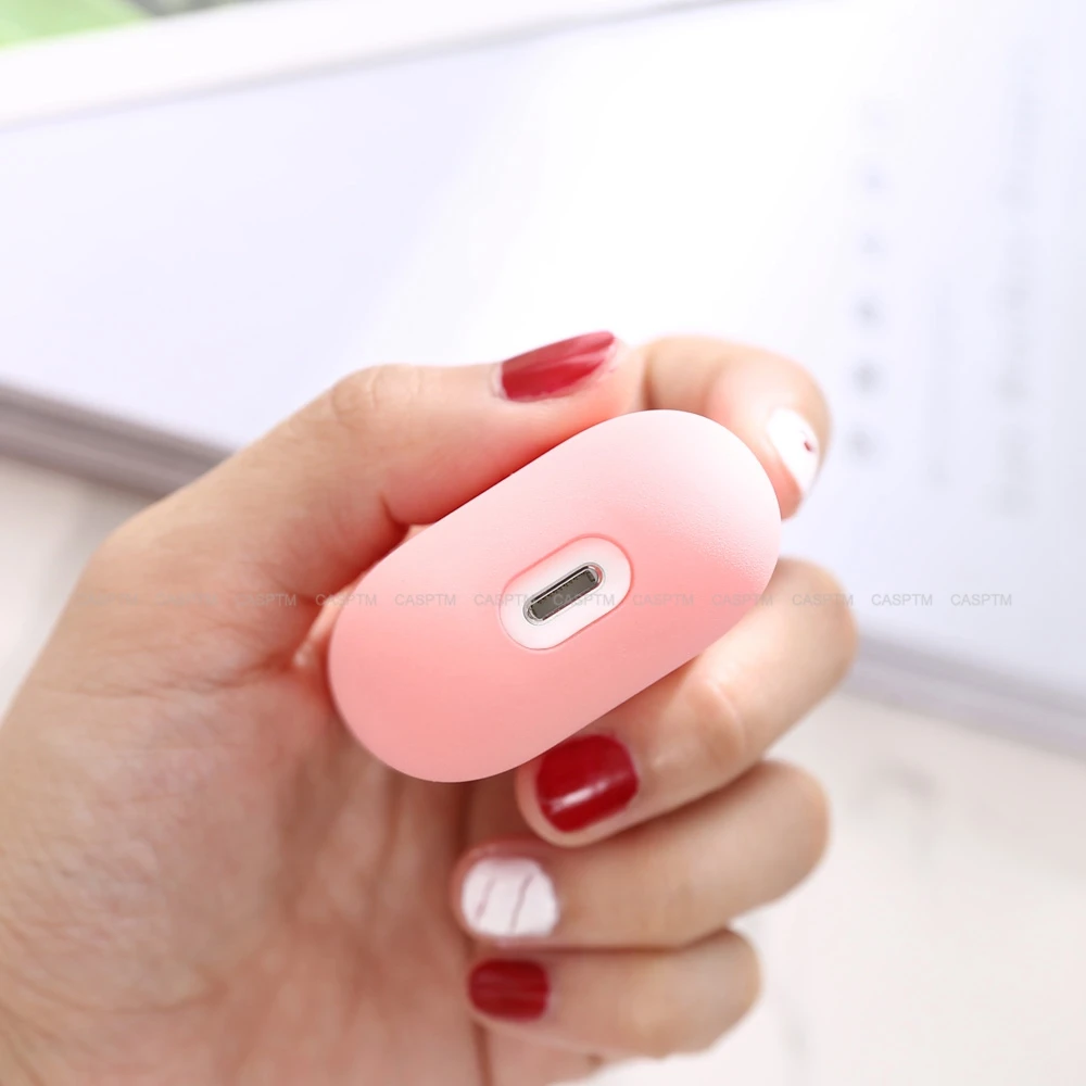 Матовый чехол для наушников Airpods 1 2 жесткий ударопрочный из поликарбоната с