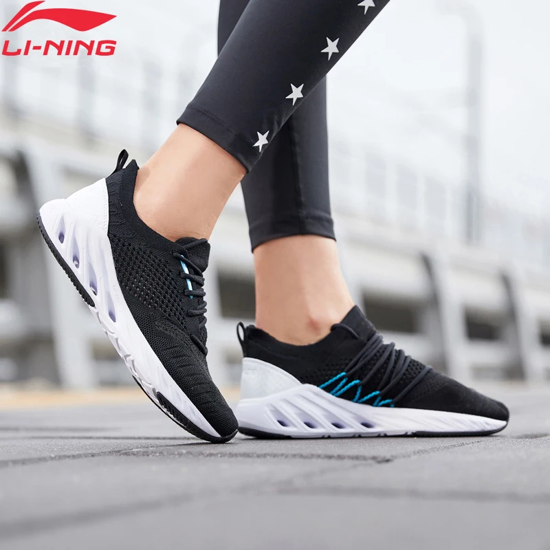 Li-Ning/женские LN-ARC кроссовки для бега с подкладкой из одноцветной пряжи; дышащая Спортивная обувь; кроссовки, напоминающие носок; ARHP048 XYP923