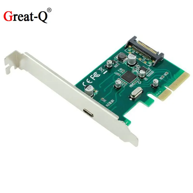 pci express x4 к usb3 1 type c адаптер конвертер 10 гб