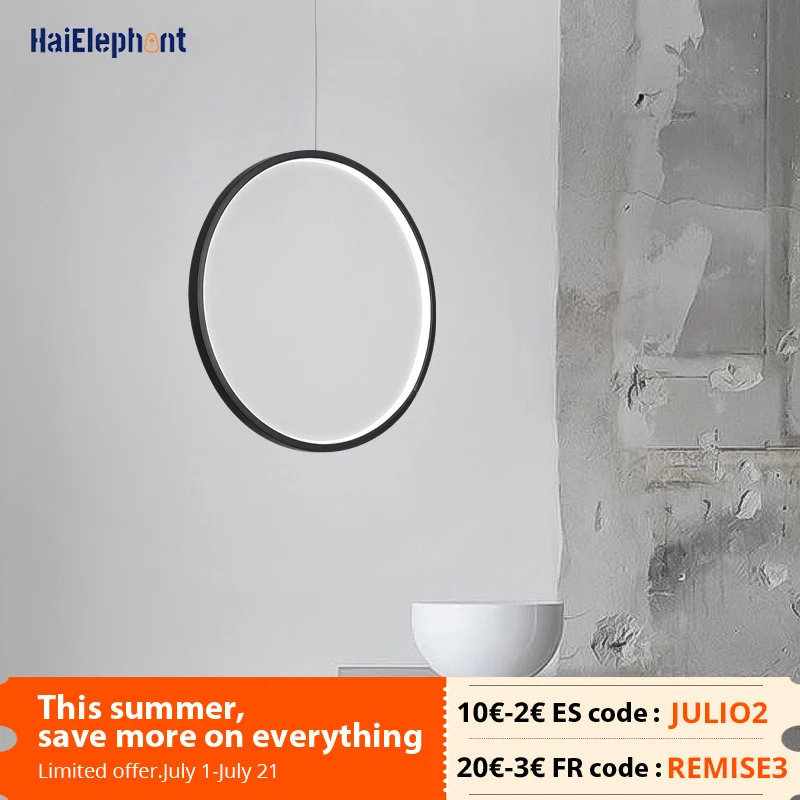 Светодиодные подвесные светильники с простым кольцсветодиодный для столовой