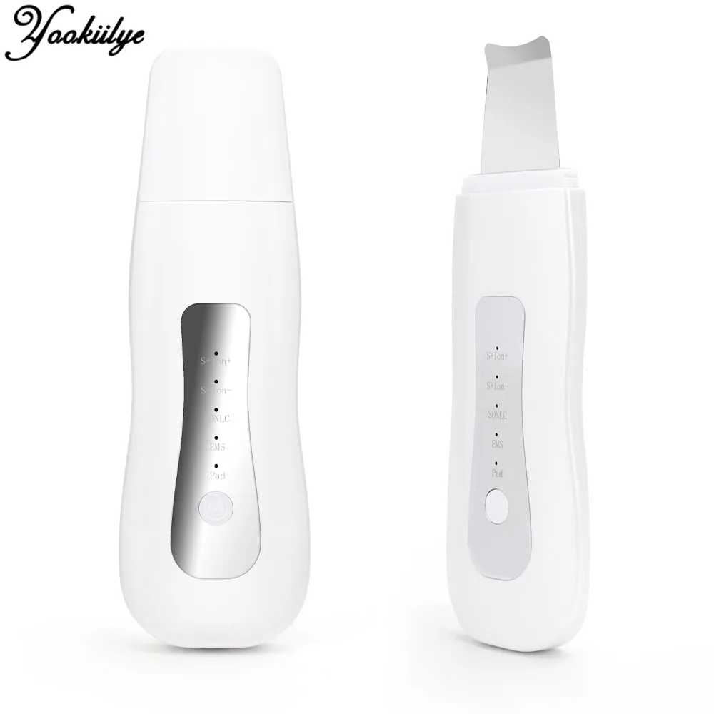 

EMS Ion Ultrasonic Skin Scrubber Face Deep Cleaning Machine Peeling Shovel Facial Pore Cleaner Face Lifting Machine Skin Care