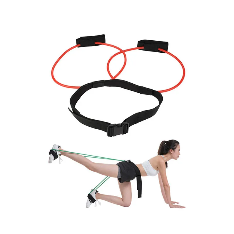 

Fitness Women Booty Butt Band Resistance Bands Adjustable Waist Belt Pedal Exerciser for Glutes Muscle Workout Free Bag