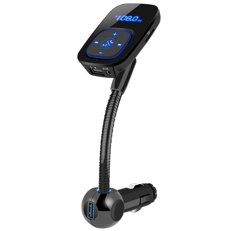 

Car FM Transmitter Car MP3 Wireless Bluetooth Hands Free Car Kit with Dual USB Car Charger Support TF & U Disk BT006