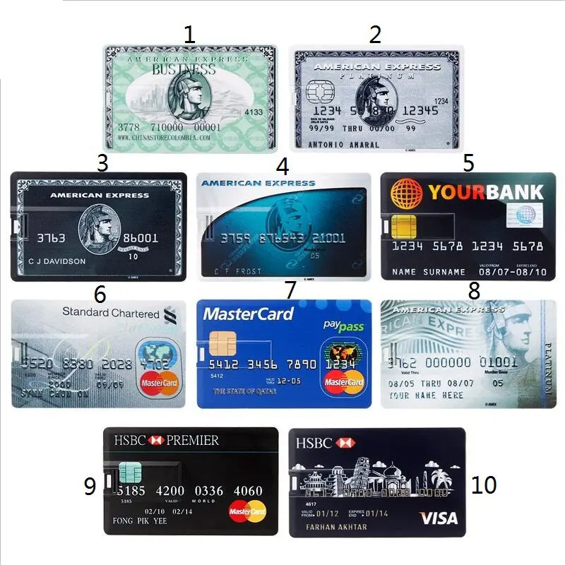 pen drive 4GB 8GB 16GB 32GB 64GB 128GB usb stick Waterproof bank card Master Card usb flash Real Capacity flash memory free logo