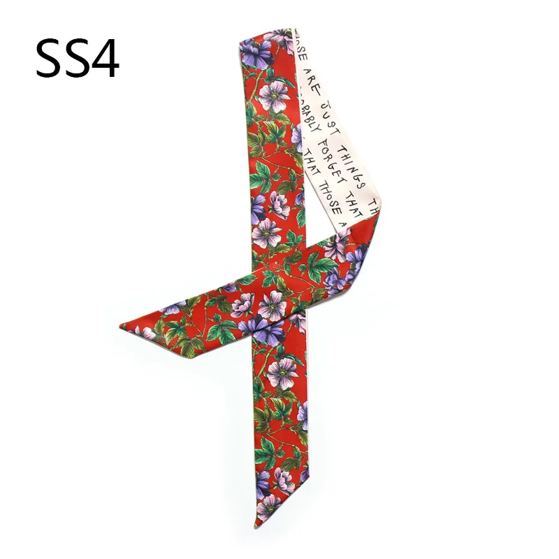 Классический шарф с принтом в стиле ретро новый маленький шелковый для женщин