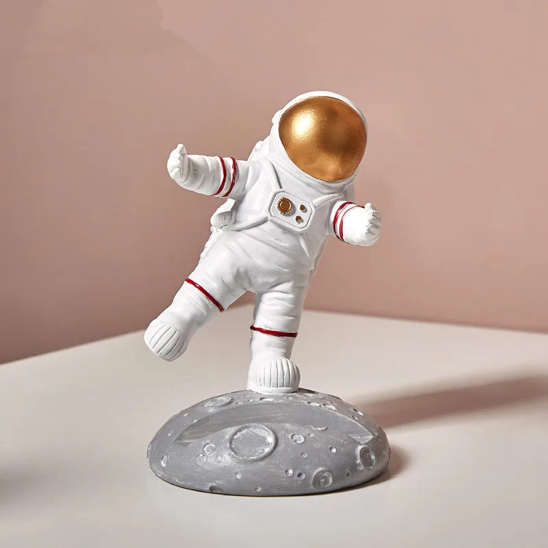 

[MGT] Europe originality Space astronaut Resin modern stylish home decor mobile phone holder decoration craft ornaments statue