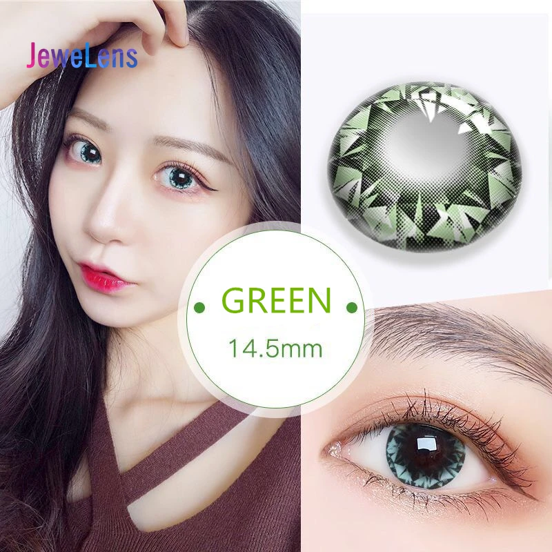 Цветные контактные линзы Jewelens ed цветные для глаз яркие косметические серии с