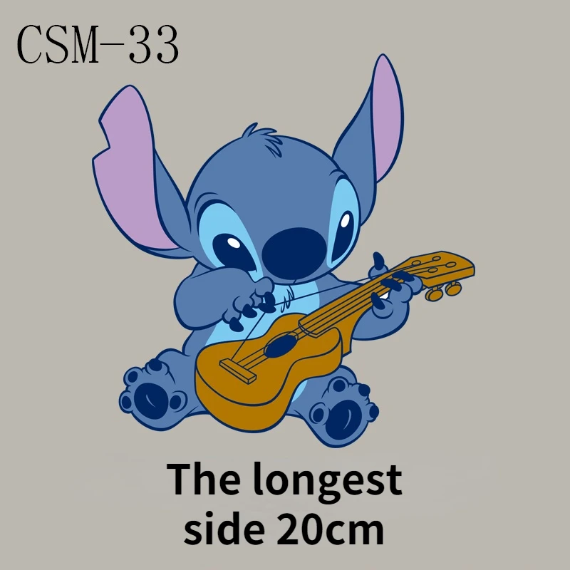 Лило и Ститч мультяшный нашивка на одежду Детская футболка с нашивкой утюге