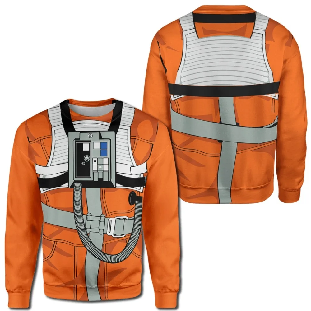 PLstar Cosmos Pilot Apparel 3D Толстовка с капюшоном с принтом космонавта, костюм для косплея, толстовка унисекс, Повседневная Уличная одежда, sudadera hombre
