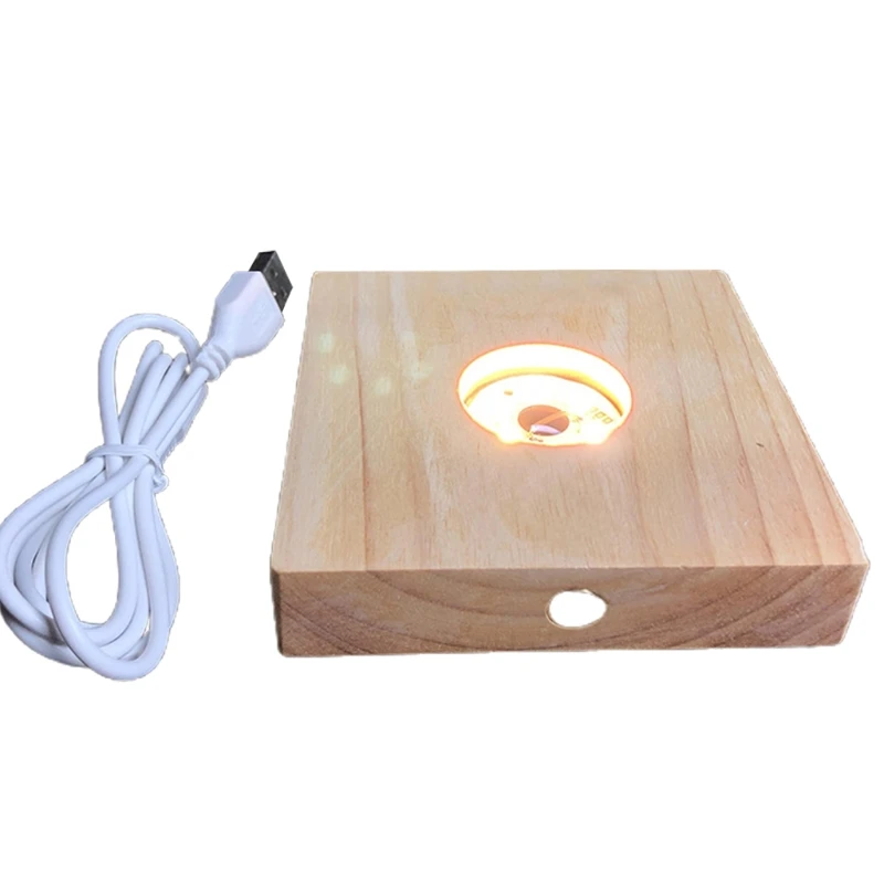 USB креативный 3D ночник J2FB с хрустальным шариком прикроватная лампа светящаяся