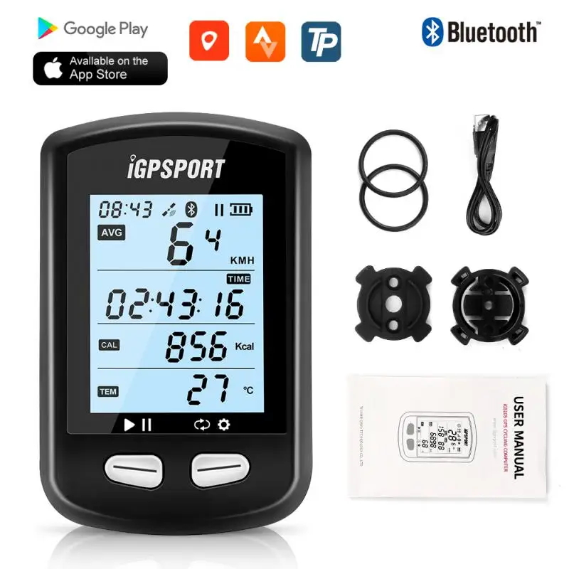 

IGPSPORT Bike Computer IGS10S ANT+ Bluetooth 5.0 Waterproof IPX6 Wireless Sports GPS Cycling Computer Speedometer Bicycle Sensor