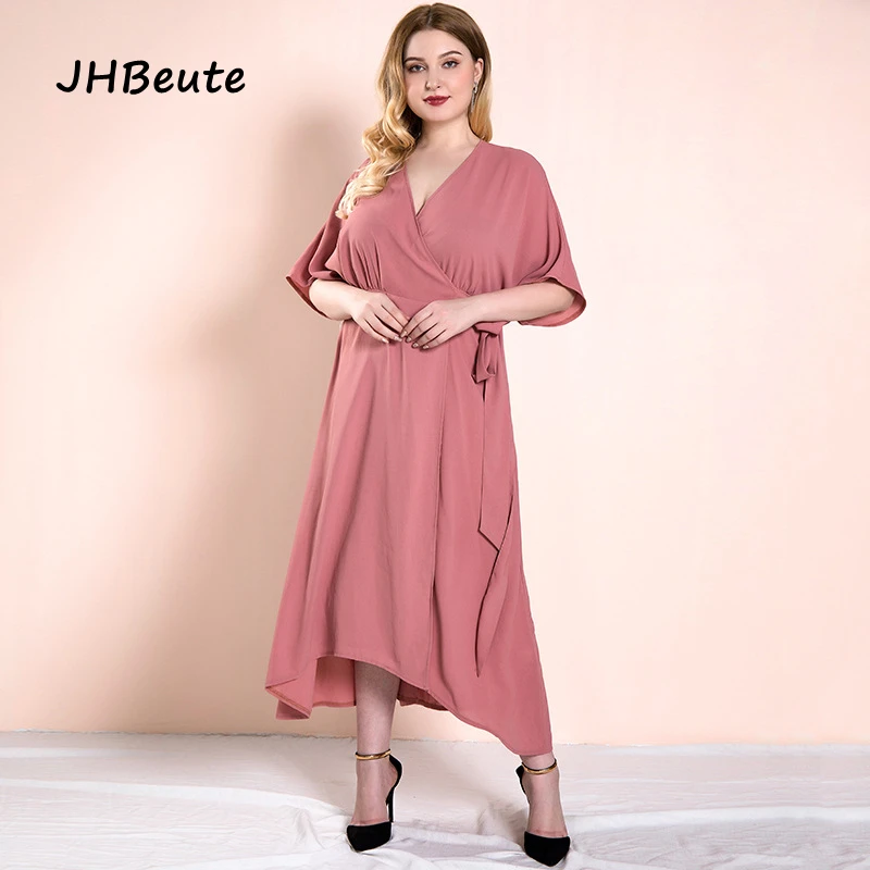 

Женское платье с V-образным вырезом и завышенной талией, до щиколотки