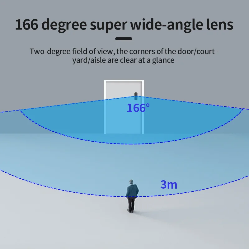Беспроводной дверной звонок Tuya видеодомофон для входной двери в квартиру 1080P |