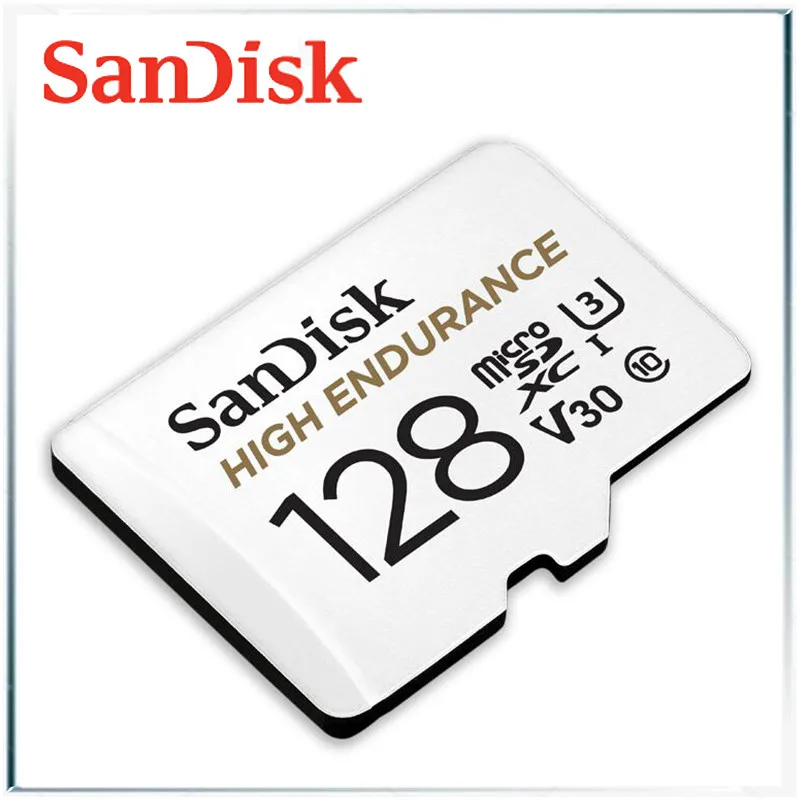 SANDISK высокая выносливость белый высокая скорость вождения рекордер micro SD карты памяти видео мониторинг 32 Гб 64 Гб 128 ГБ 256 ГБ