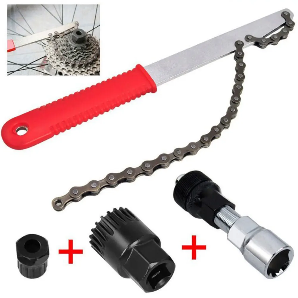 

Bicycle Flywheel Repair Tool Kits MTB Road Bikes Chain Cutter Bracket Flywheel Remover Crank Puller Wrench Maintenance Tools