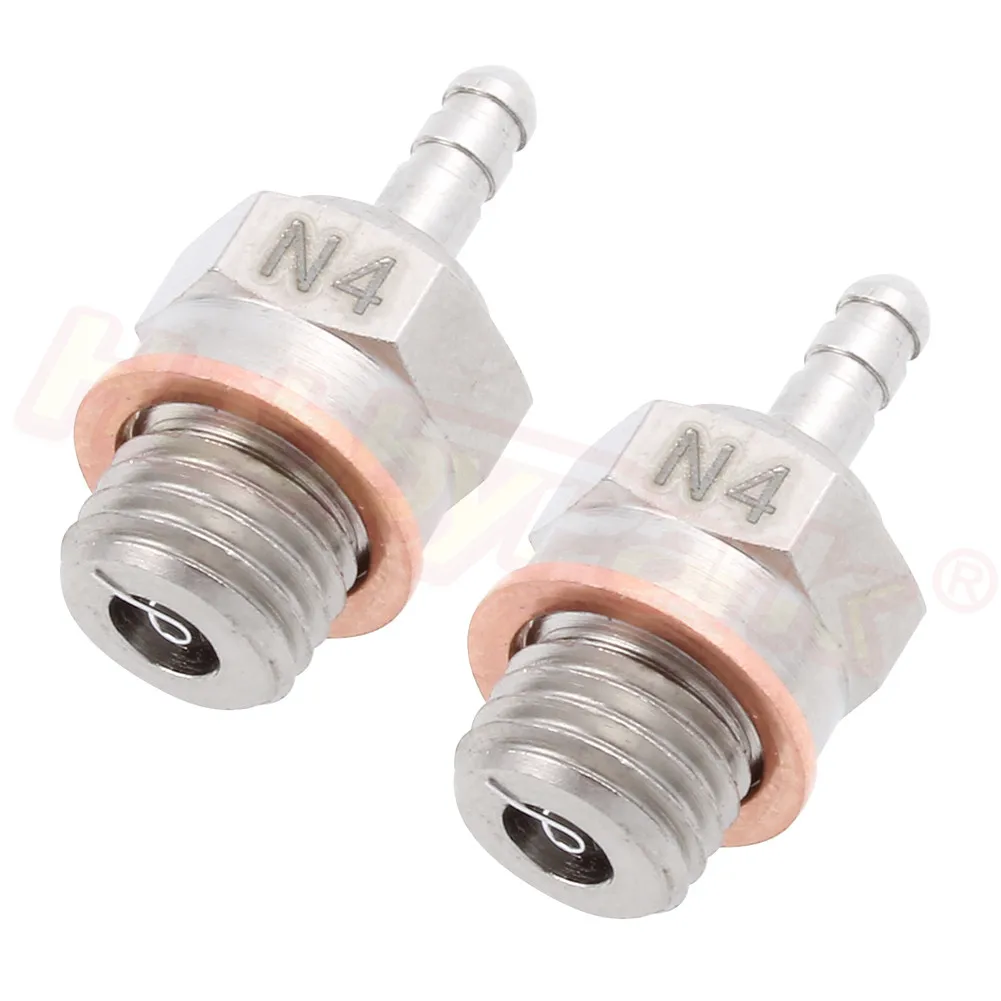 2х Заглушки для зажигания 4 # N4 3 N3 детали двигателя 1/8 1/10 Nitro Power Радиоуправляемый