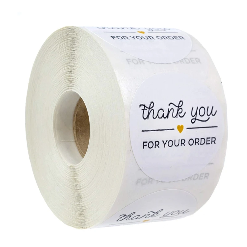 500 шт./рулон надписи Спасибо за заказ|Канцелярские наклейки| |