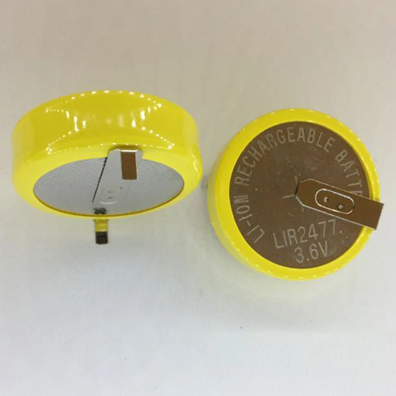 2 шт./лот горизонтальная сварочная ножная батарея LIR2477 3 6 В перезаряжаемая