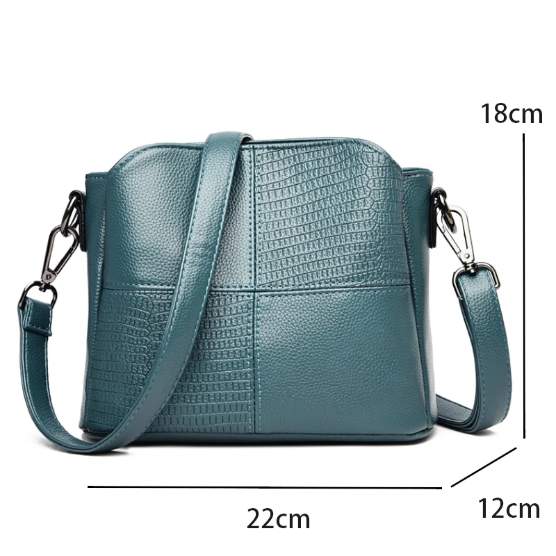 Модная женская сумка кожаная повседневная на плечо сумки через для женщин