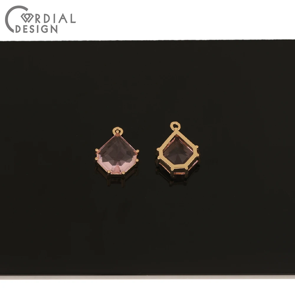 

Cordial Design 50Pcs 12*16MM Jewelry Accessories/Hand Made/Crystal Pendant For Necklace/Jewelry Findings & Components/DIY Charms