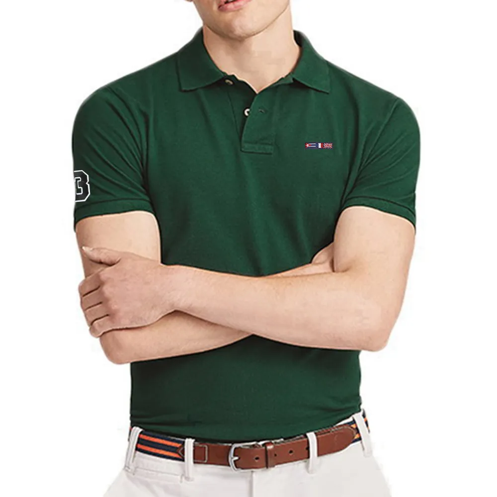 

Polo Shirt Men Summer High Quality Brand Short Sleeve Polo Shirt Casual Mens 100%Cotton National Flag Embroidery Mens Tops PL811