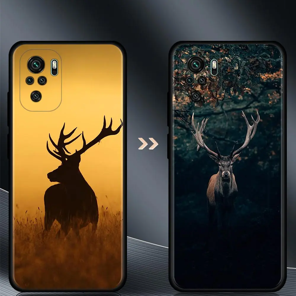 Deer Hunting Camo Soft Funda for Redmi K40 Plus 9A 9C 9T Coque Phone case For Redmi Note 10 Pro Max 9 9s 9t 8t 7 Cover