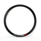 Обод для дорожного велосипеда, алюминиевый сплав, обод 700C 40 мм, дисковый тормоз, V-образный тормоз, 20 24 Отверстия, детали для велосипеда, черный