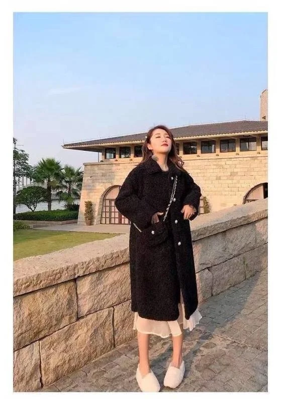 

New Coat Thickened Imitation Lamb Plush Outer