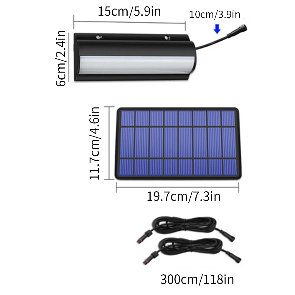 

Upgraded Solar Pendant Lights Outdoor Indoor Auto On Off Solar Lamp For Barn Room Balcony Chicken With Pull Switch And 3m Line