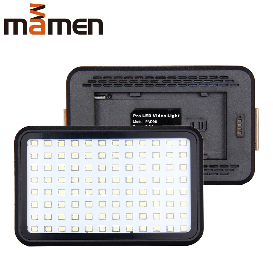 MAMEN PAD96 6000K светодиодный видео заполняющий светильник с 3200K CT фильтр для Nikon Sony Canon