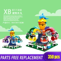 the electric xingbao 01108 colorful world series the spinning octopus amusement park model set building blocks toys brick figure