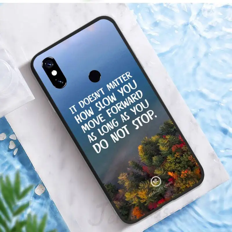 

Phone Case For Xiaomi Redmi note 7 8 9 pro 8T 9A 9S Mi Note 10 Lite pro phrase inspirational