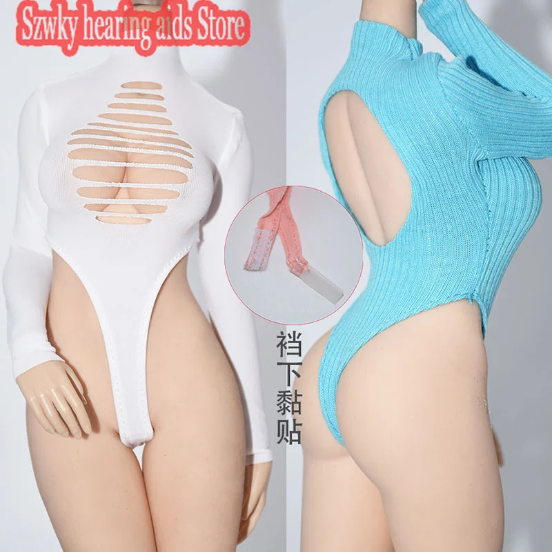 

1/6 сексуальный купальник с высокой вилкой и вырезами, из вискозы, комплект неокрашенной одежды с высокой вилкой, подходит для 12 дюймов, Женск...