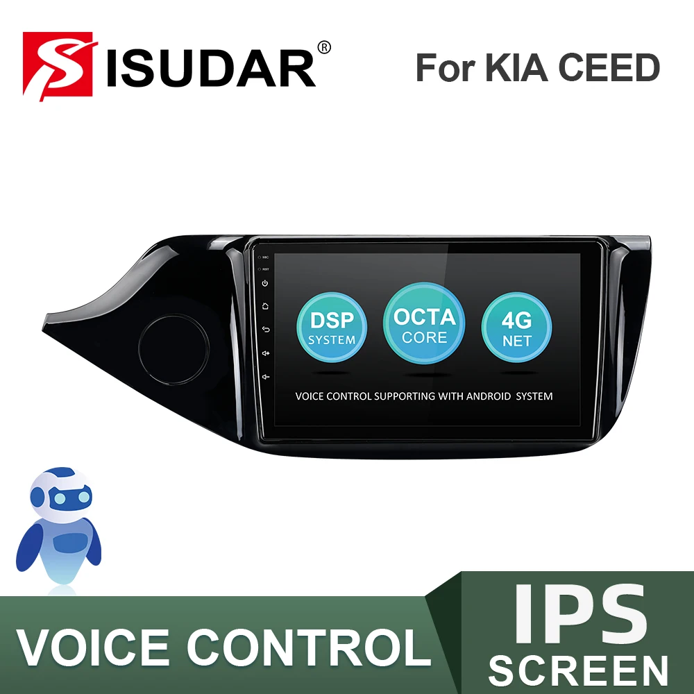 Авторадио ISUDAR V57S Android для Kia CEED Cee 'd 2 JD 2012 2016 Автомобильный мультимедийный плеер