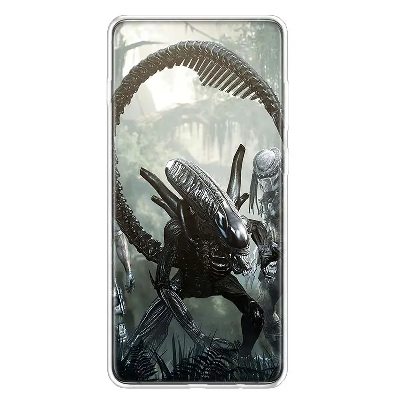 Чехол для телефона Alien vs Predator Samsung Galaxy S20 Ultra Plus S6 S7 S8 S9 S10 NOTE8 NOTE9 NOTE10 J4 J6 Edge Lite Лидер