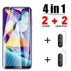 Гидрогелевое защитное стекло 4 в 1 для Samsung S21 Ultra S20 Ultra S21 S20 S10, Защитная пленка для Samsung A52 A51 A72 A71 A32 A12