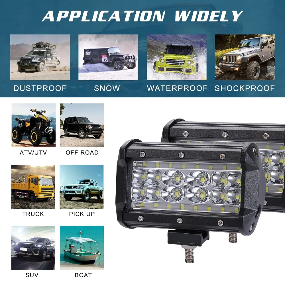 280 Вт 5 дюймов Автомобильный светодиодный рабочий светильник бар дальнего света