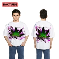 harajuku short sleeved mens t shirt fashion personality leaf pattern t shirt comfortable and breathable t shirt free delivery