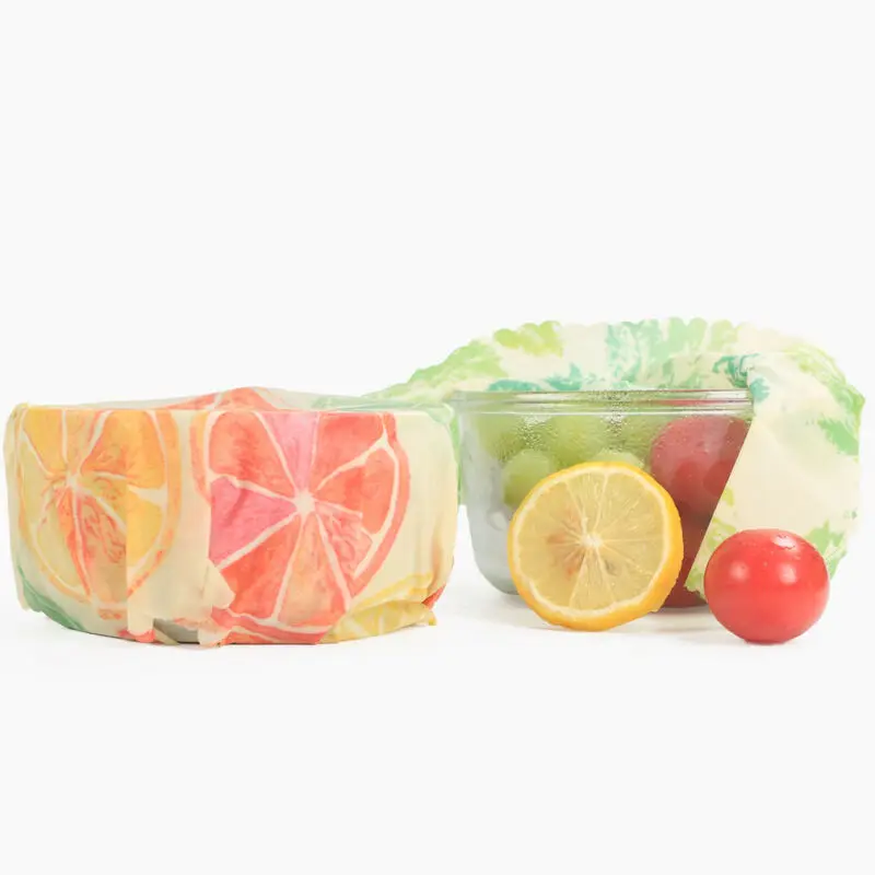 Kitchen 3pcs Beeswax Fresh Keeping Paper Cloth Saran Wrap Washable Storage Safe Wraps | Дом и сад