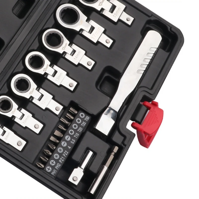 

B9HF High Hardness Oscillating Head Interchangeable Strong Toughness Torx Wrench Set Oscillating Wrench 180