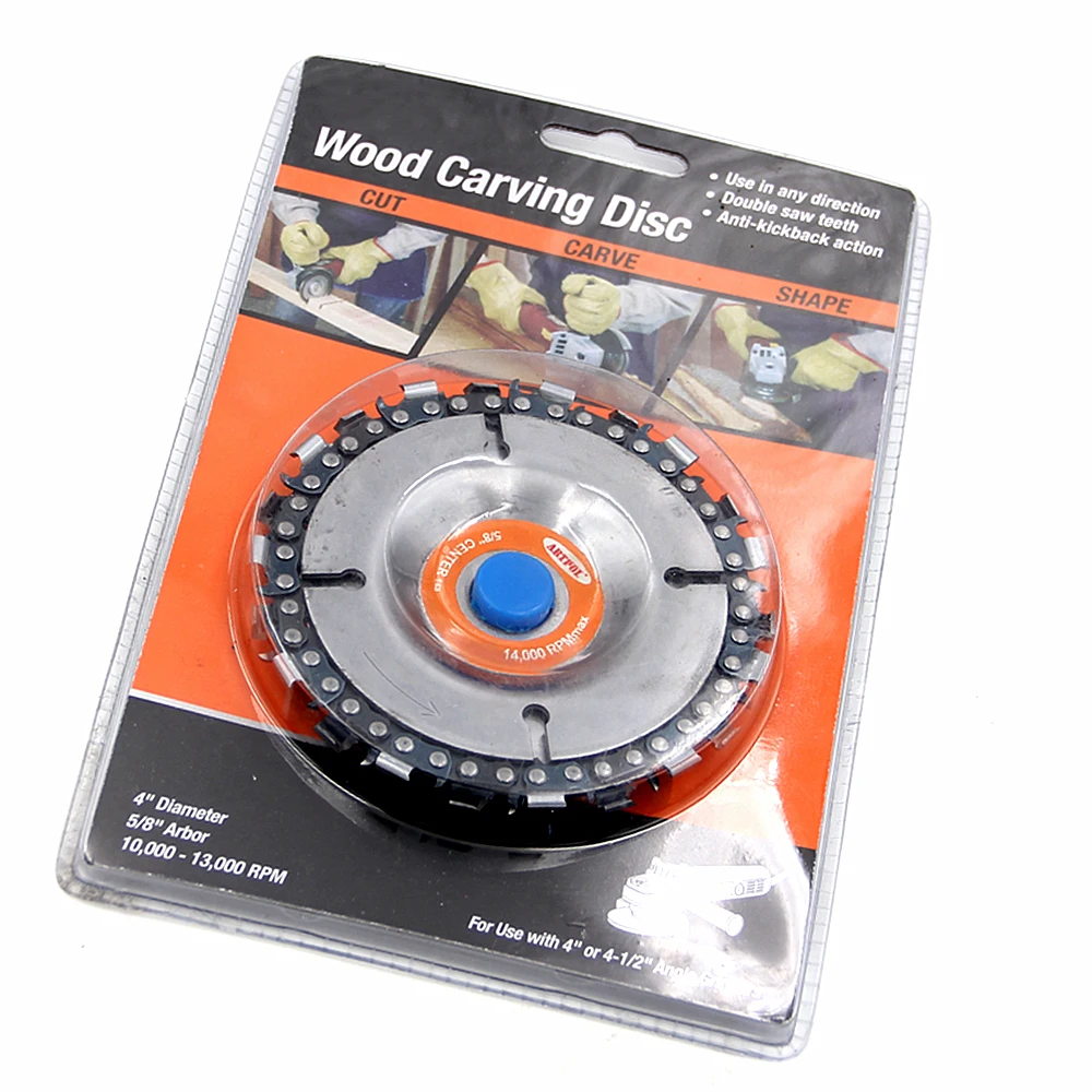 Угловая шлифовальная машина с 4 дюймов 22 зубчатая цепь диск деревообрабатывающий